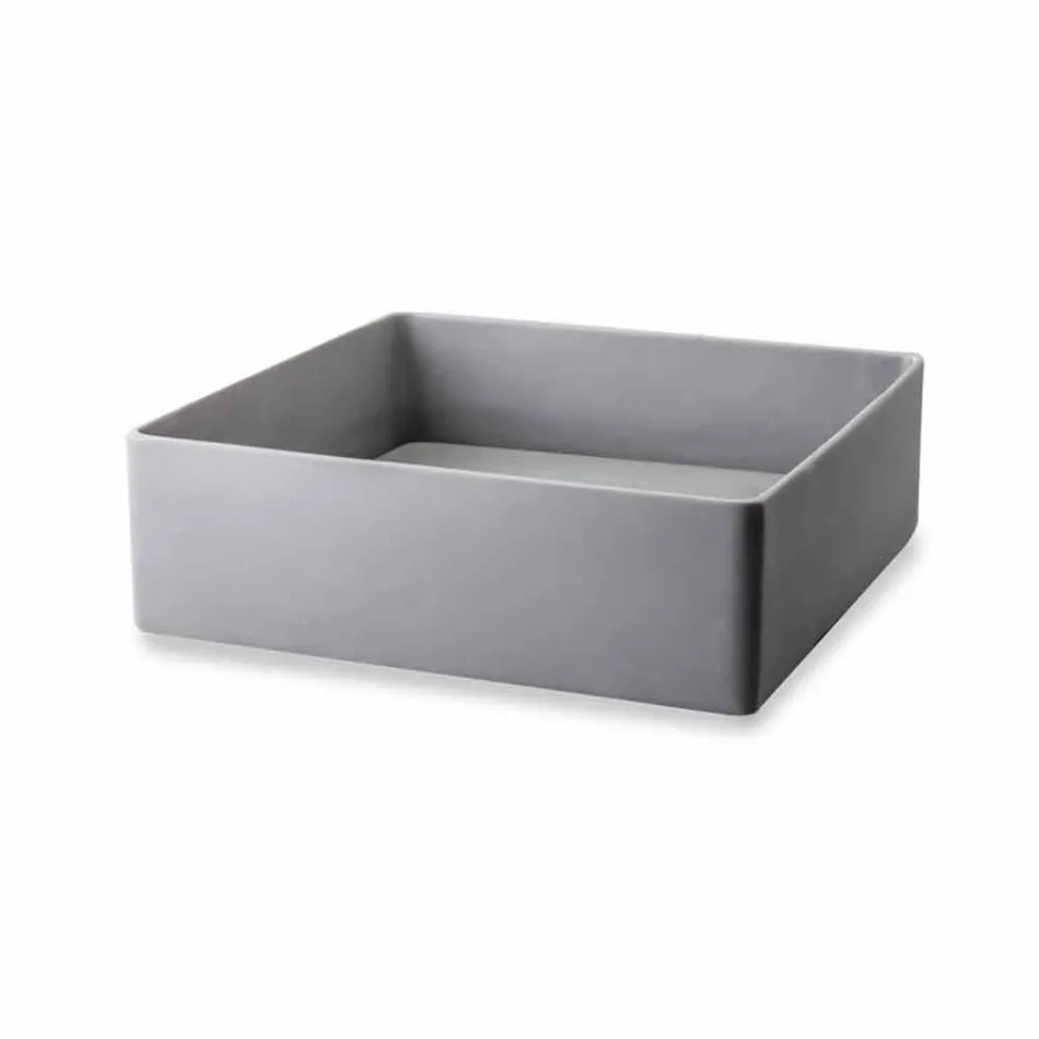 Designerska umywalka nablatowa z płytą żywiczną - Duca Viadurini