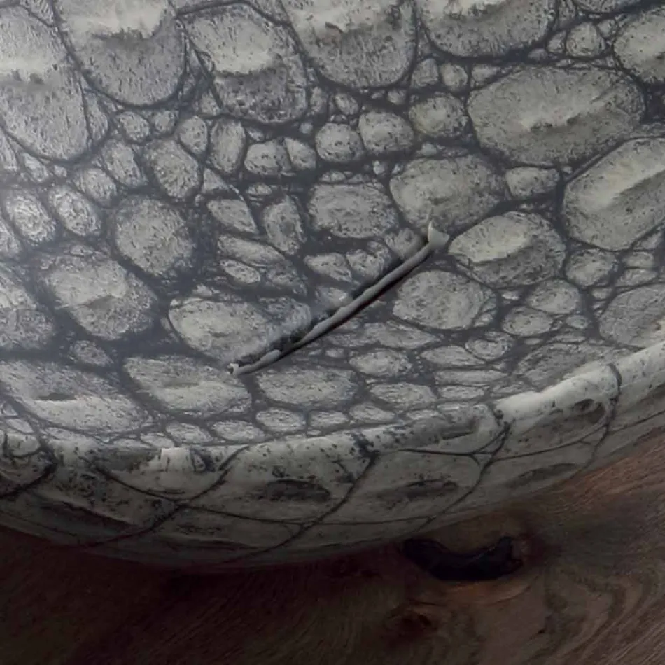 Projekt ceramiczna umywalka nablatowa wykonana we Włoszech Zwierzęta Viadurini