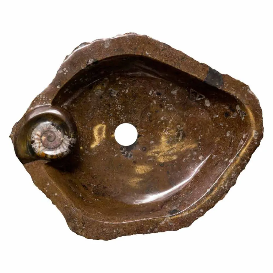 projekt umywalka wpuszczana marmur / support Samir, jeden kawałek Viadurini