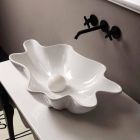 Nowoczesny design ceramicznej umywalki blatowej wyprodukowanej we Włoszech Rayan Viadurini