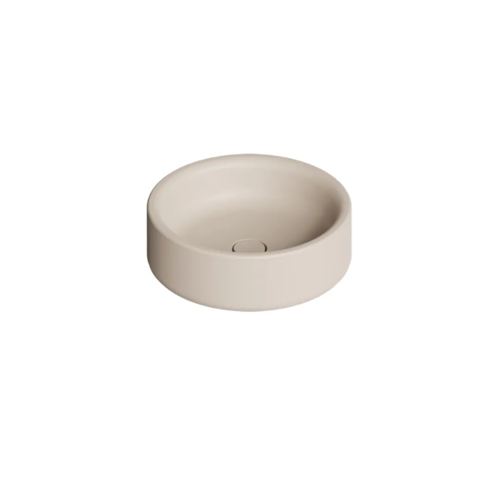 Umywalka ceramiczna nablatowa o średnicy 42 cm, wyprodukowana we Włoszech - dla dziewczynki Viadurini