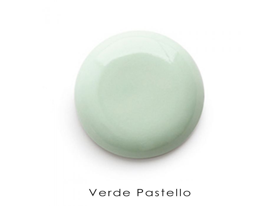Wolnostojąca umywalka narożna z nowoczesnej kolorowej ceramiki 42 cm - Angelino Viadurini