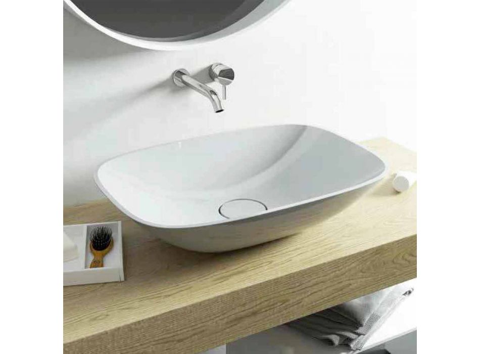Umywalka wolnostojąca ba nowoczesna łazienka wykonana we Włoszech Taormina Medium Viadurini