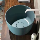 Wolnostojąca okrągła umywalka nablatowa produkowana we Włoszech, Lallio Viadurini