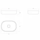 Wolnostojąca umywalka nablatowa, wykonana we Włoszech, Formicola Viadurini