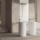 Wolnostojąca ceramiczna umywalka nablatowa Made in Italy - Ragazza Viadurini