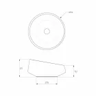 Umywalka wolnostojąca w solidnej powierzchni wykonana we Włoszech, Dongo Viadurini