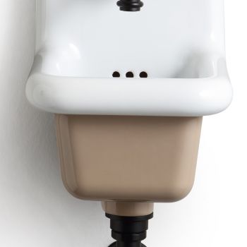 Wolnostojąca umywalka łazienkowa z białej i kolorowej ceramiki 26 cm - Jordan