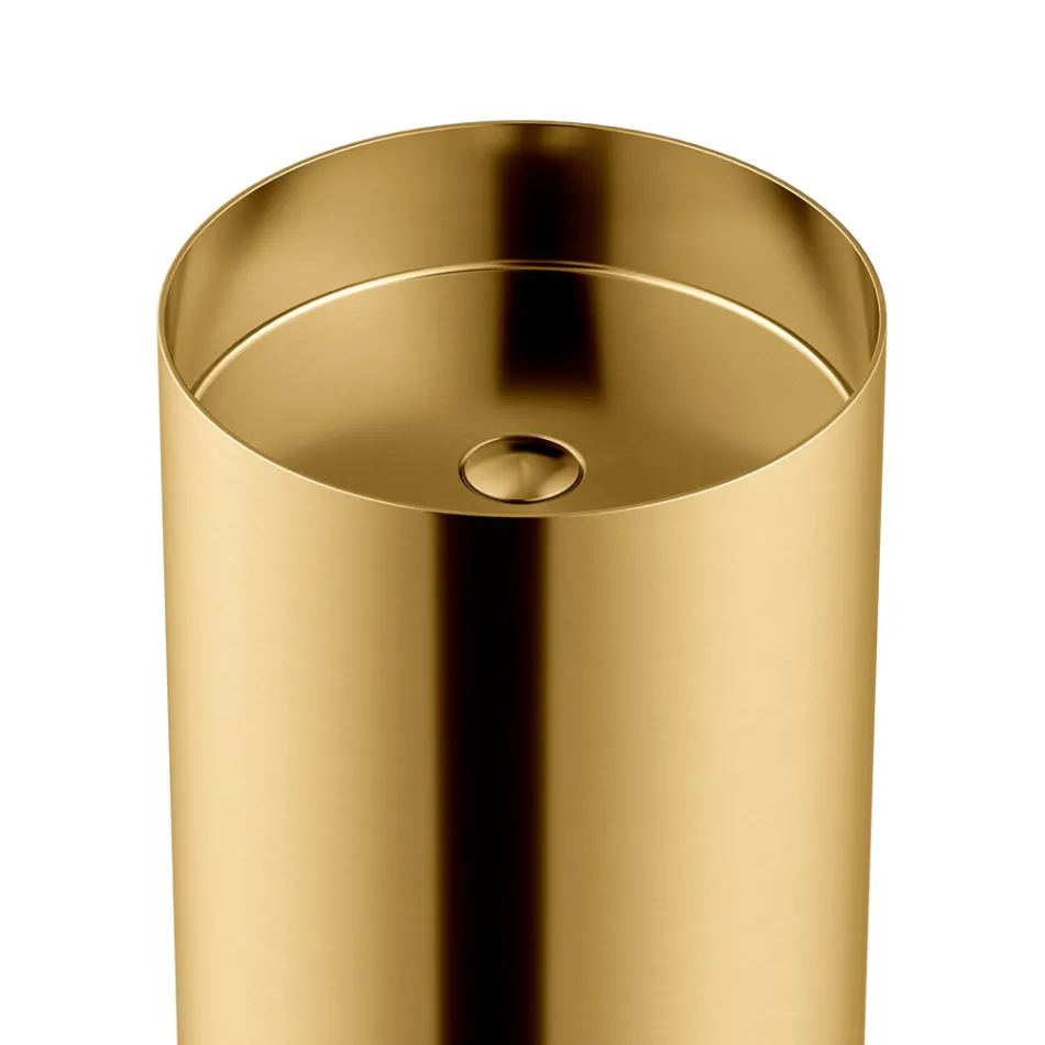 Wolnostojąca designerska umywalka ze stali nierdzewnej w różnych wykończeniach - jaśmin Viadurini