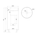 Wolnostojąca designerska umywalka ze stali nierdzewnej w różnych wykończeniach - jaśmin Viadurini