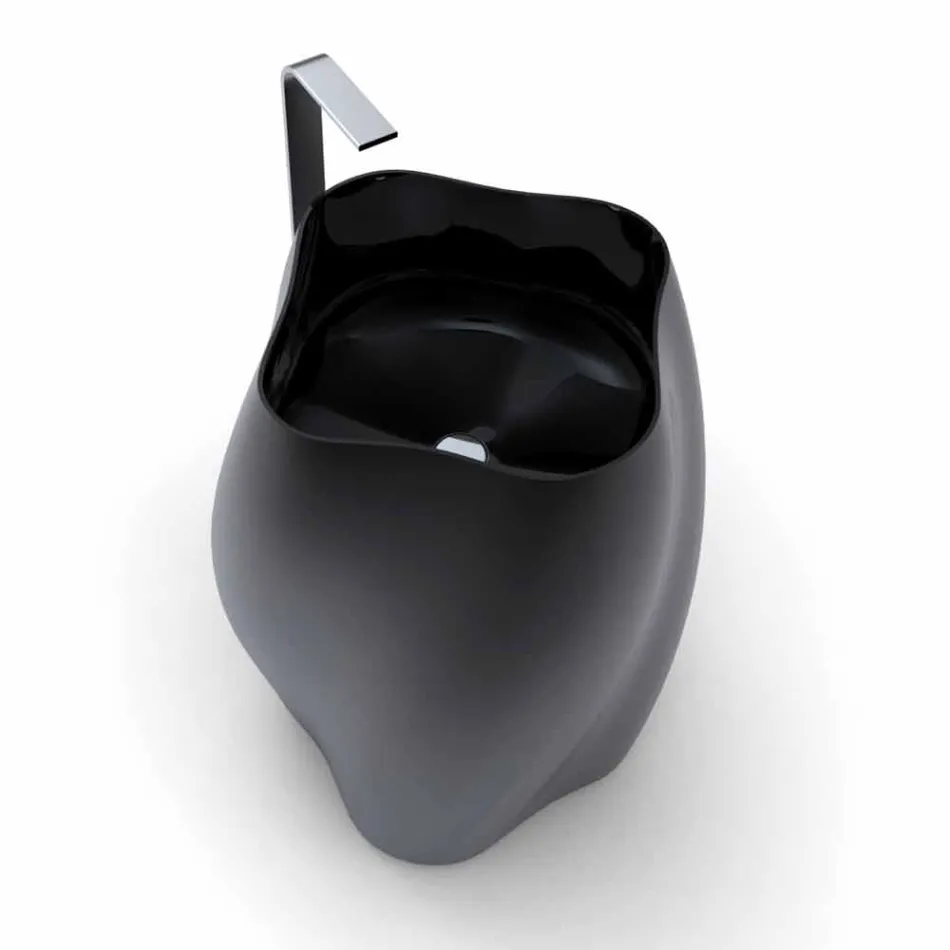 Wolnostojąca umywalka nowoczesnego projektowania kwiat wykonany we Włoszech Viadurini