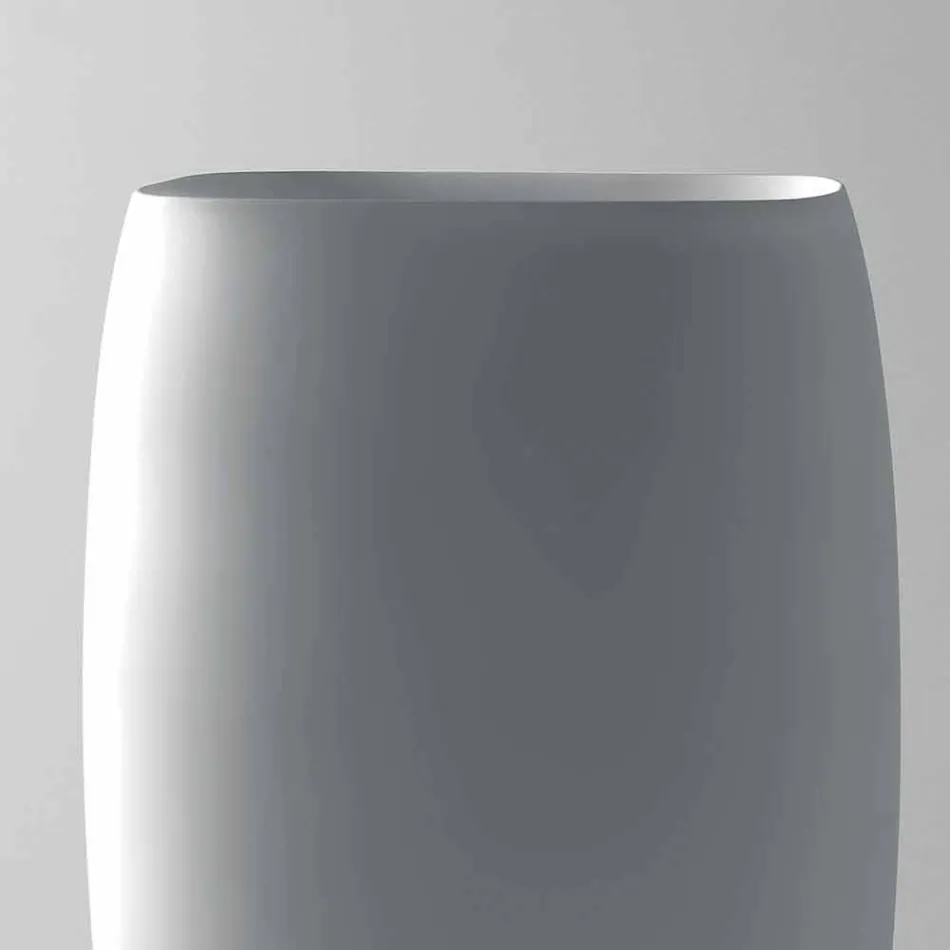 Nowoczesna wolnostojąca ceramiczna umywalka Gais wykonana we Włoszech Viadurini