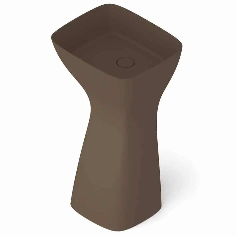 Nowoczesna ceramiczna umywalka wolnostojąca wykonana we Włoszech, Firmino Viadurini