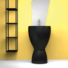 Nowoczesna wolnostojąca ceramiczna umywalka wykonana we Włoszech, Basile Viadurini