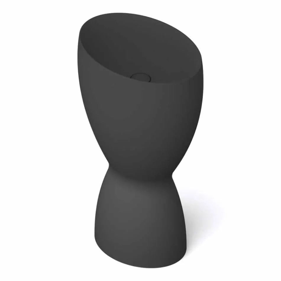 Nowoczesna wolnostojąca ceramiczna umywalka wykonana we Włoszech, Basile Viadurini