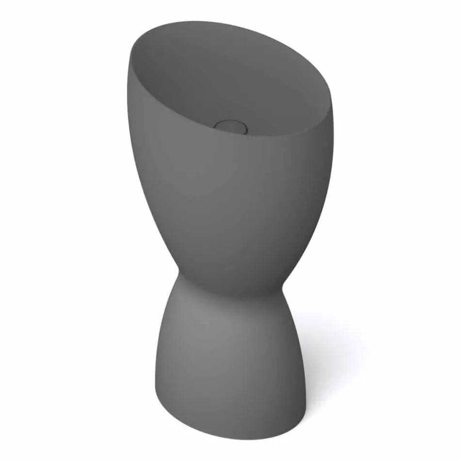 Nowoczesna wolnostojąca ceramiczna umywalka wykonana we Włoszech, Basile Viadurini