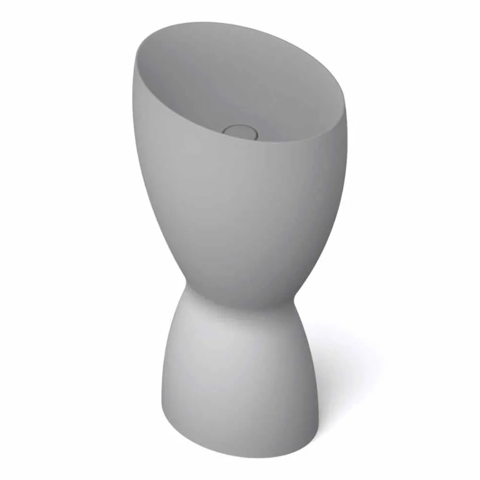 Nowoczesna wolnostojąca ceramiczna umywalka wykonana we Włoszech, Basile Viadurini