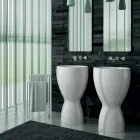 Nowoczesna wolnostojąca ceramiczna umywalka wykonana we Włoszech, Basile Viadurini