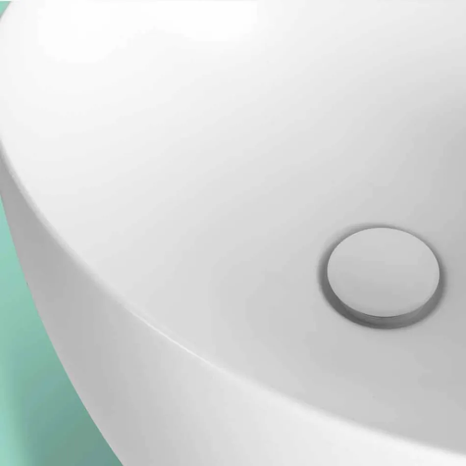 Nowoczesna wolnostojąca ceramiczna umywalka wykonana we Włoszech, Basile Viadurini