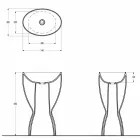 Nowoczesna wolnostojąca ceramiczna umywalka wykonana we Włoszech, Basile Viadurini
