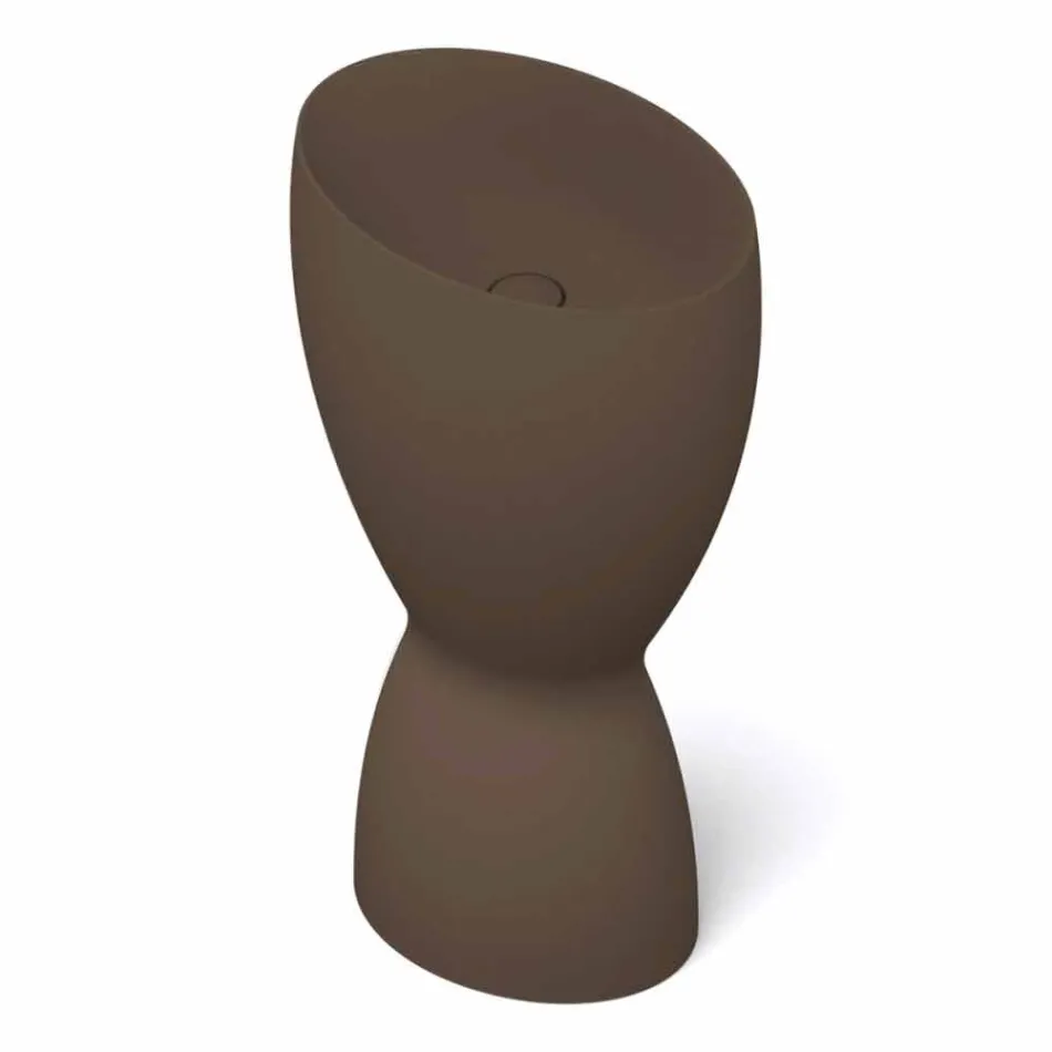 Nowoczesna wolnostojąca ceramiczna umywalka wykonana we Włoszech, Basile Viadurini