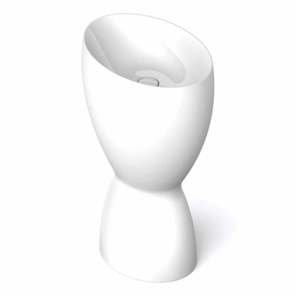 Nowoczesna wolnostojąca ceramiczna umywalka wykonana we Włoszech, Basile Viadurini