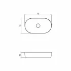 Umywalka wolnostojąca o owalnym kształcie wykonana we Włoszech Dalmine Big Viadurini