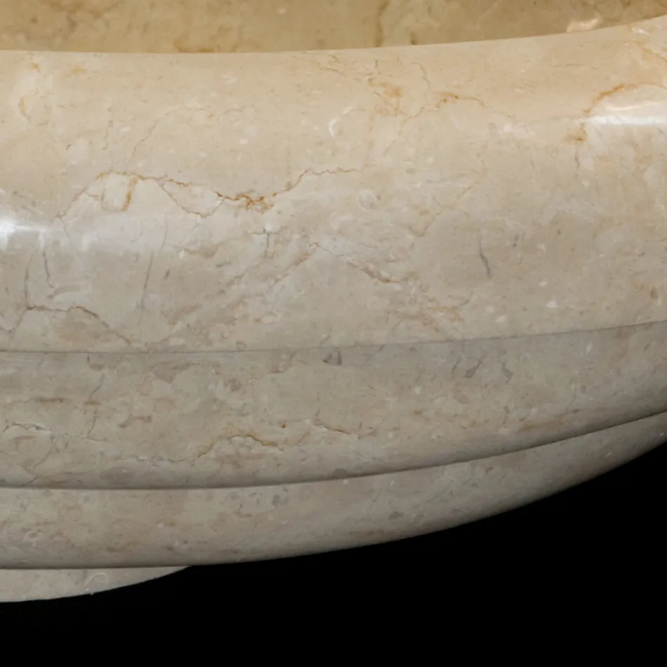 Umywalka nablatowa z marmuru Tito, unikalny egzemplarz Viadurini