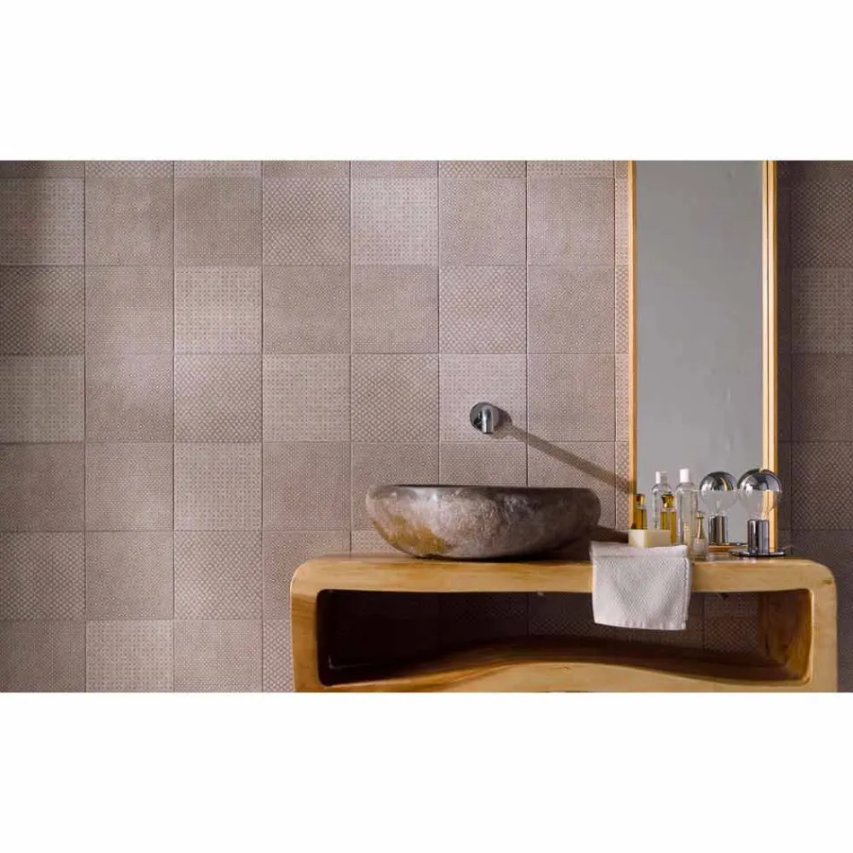 Umywalka nablatowa wykonana ręcznie w Pietra di Fiume - Aurea Viadurini