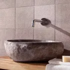 Umywalka nablatowa wykonana ręcznie w Pietra di Fiume - Aurea Viadurini