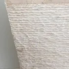 Umywalka z naturalnego kamienia, kolumna Robin, biała jednoczęściowa Viadurini