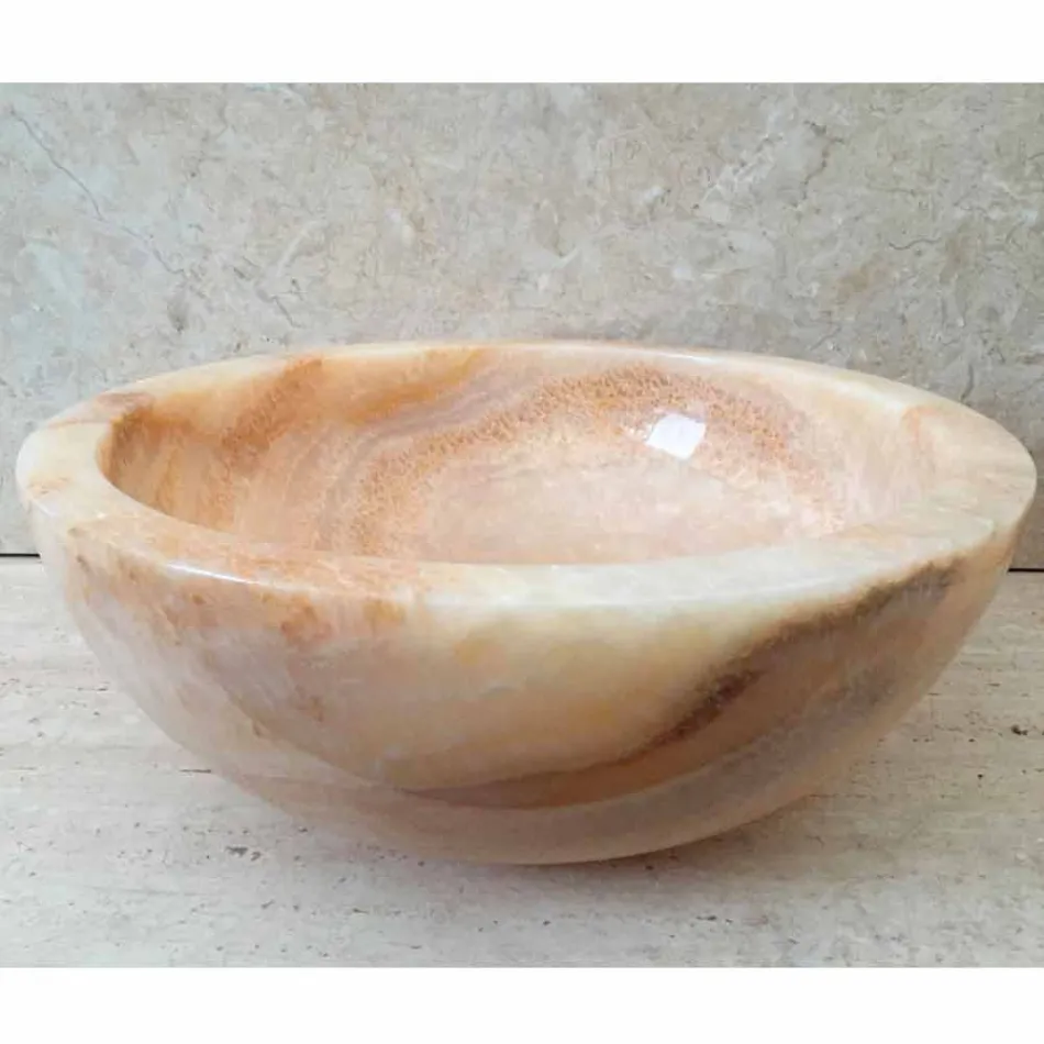 Umywalka z naturalnego kamienia Ana projektowana ręcznie Viadurini