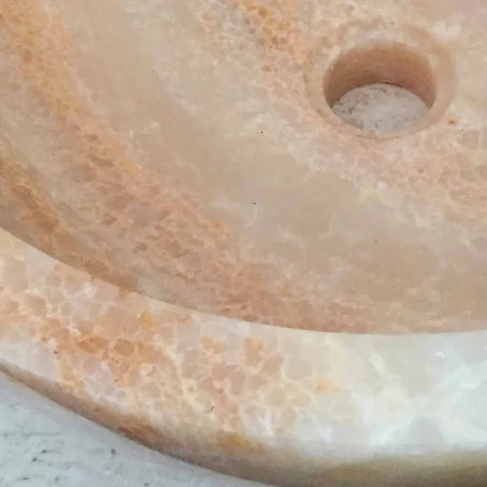 Umywalka z naturalnego kamienia Ana projektowana ręcznie Viadurini