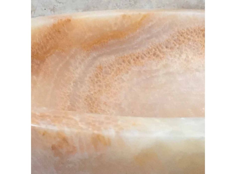 Umywalka z naturalnego kamienia Ana projektowana ręcznie Viadurini