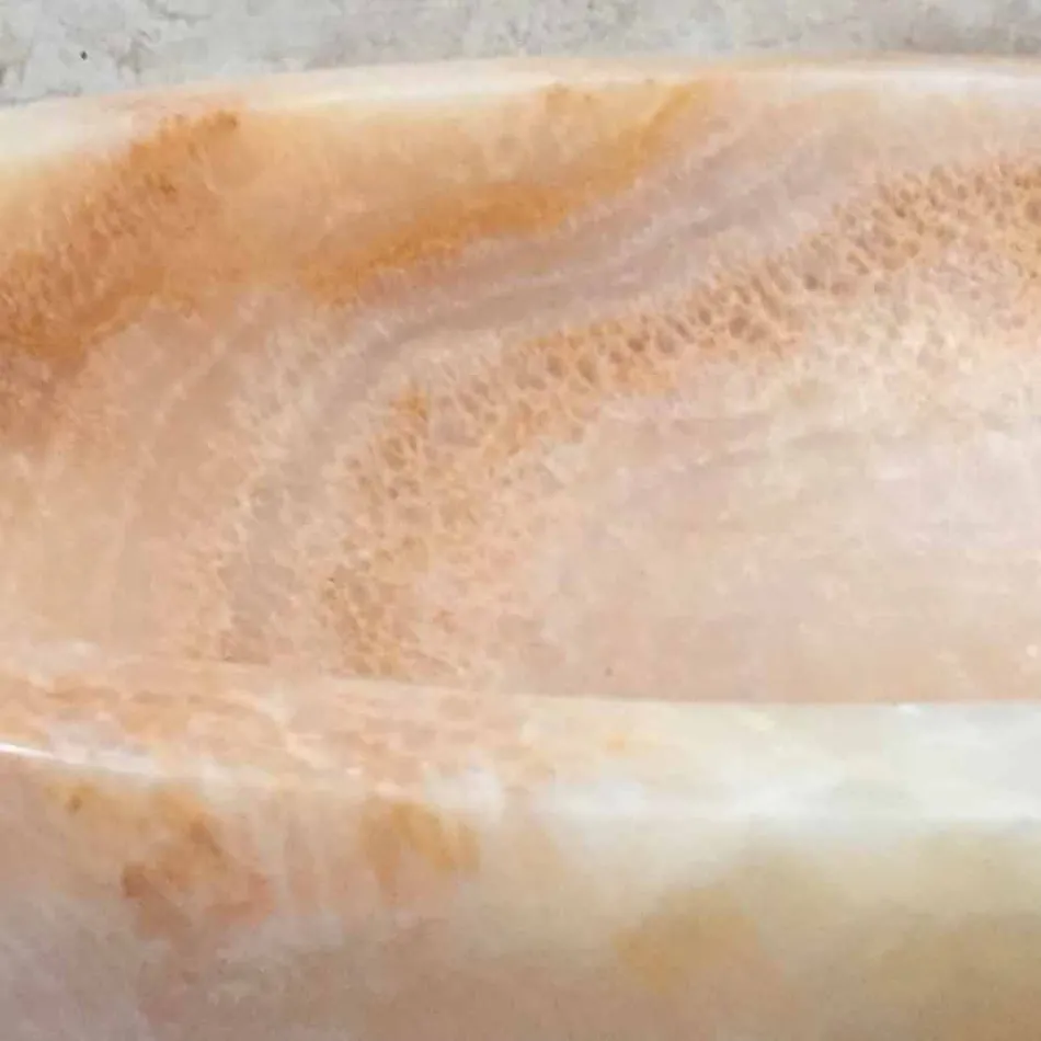 Umywalka z naturalnego kamienia Ana projektowana ręcznie Viadurini