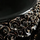 Umywalka porcelanowa z ręcznie nakładanymi płatkami Made in Italy - Amarone Viadurini