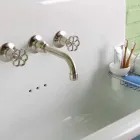 Umywalka prostokątna ceramiczna na ścianę model Henry Viadurini