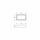 Prostokątna i nowoczesna umywalka nablatowa w kamieniu designerskim - Farartlav3 Viadurini