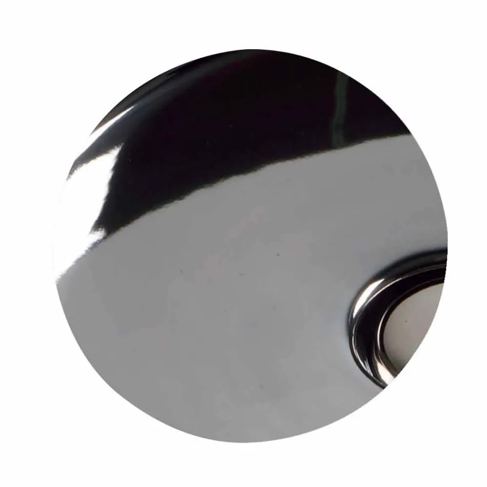 Nowoczesna okrągła umywalka z blatem ceramicznym Star Round 40 cm Viadurini