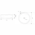 Nowoczesna umywalka nablatowa z naturalnego polerowanego drewna tekowego - Zino Viadurini