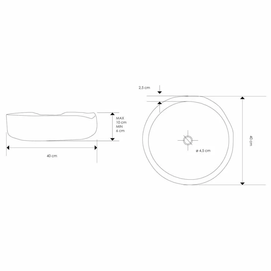 Nowoczesna umywalka nablatowa z naturalnego polerowanego drewna tekowego - Zino Viadurini