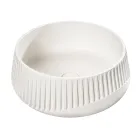 Okrągła umywalka nablatowa wykonana z cementu i żywicy - Ibisco Viadurini