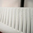 Okrągła umywalka nablatowa wykonana z cementu i żywicy - Ibisco Viadurini