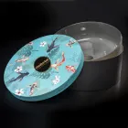 Okrągła umywalka z szarej gliny Made in Italy - Tatiana Viadurini