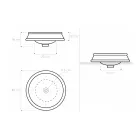 Umywalka częściowo wpuszczana w różnych wykończeniach z szamotowej gliny Made in Italy - Erasmo Viadurini