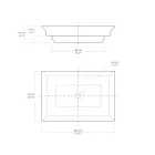 Umywalka częściowo wpuszczana z szamotowej gliny o różnych wykończeniach Made in Italy - Ultima Viadurini
