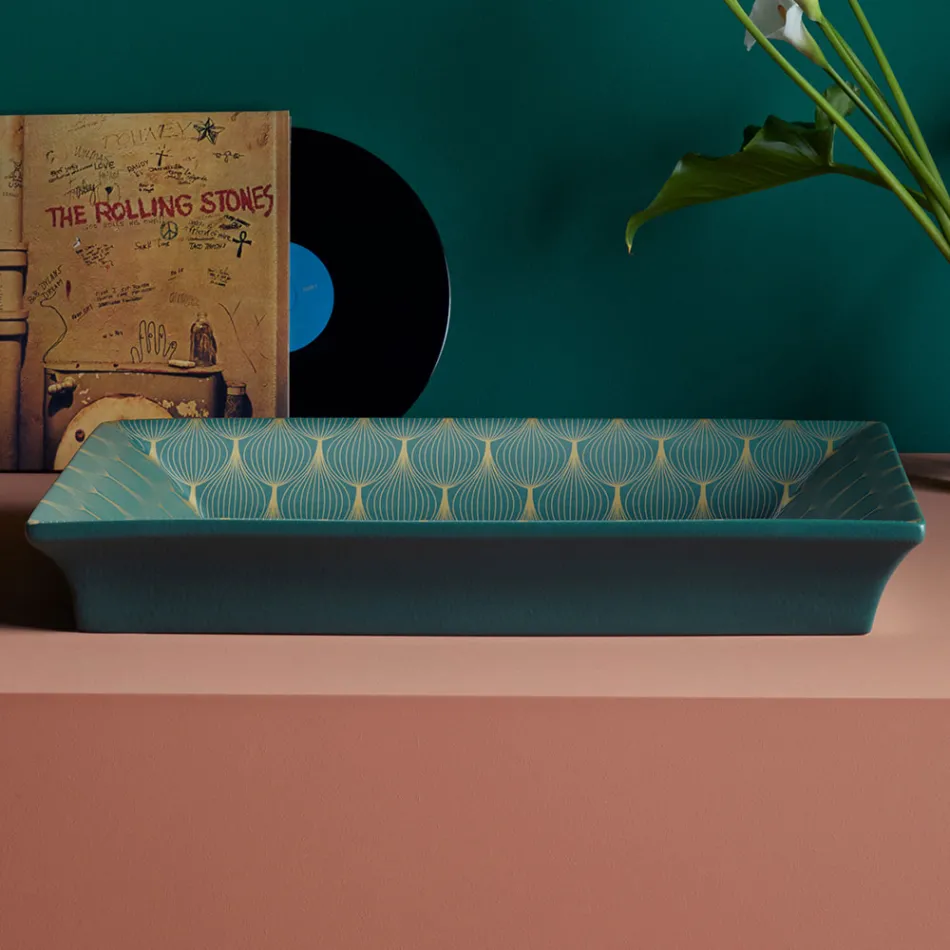 Umywalka częściowo wpuszczana z szamotowej gliny o różnych wykończeniach Made in Italy - Ultima Viadurini