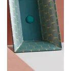 Umywalka częściowo wpuszczana z szamotowej gliny o różnych wykończeniach Made in Italy - Ultima Viadurini