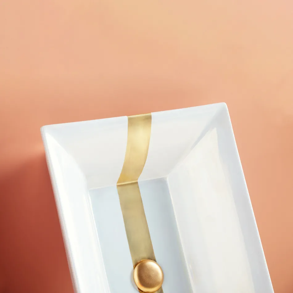 Umywalka częściowo wpuszczana z szamotowej gliny o różnych wykończeniach Made in Italy - Ultima Viadurini