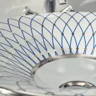 Umywalka częściowo wpuszczana z szamotowej glinki w różnych wykończeniach Made in Italy - Capatosta Viadurini